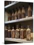 Antique Sherry Jars, Bodegas Gonzalez Byass, Jerez De La Frontera, Spain-Walter Bibikow-Stretched Canvas