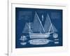 Antique Ship Blueprint III-Vision Studio-Framed Art Print