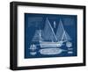 Antique Ship Blueprint III-Vision Studio-Framed Art Print