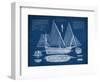 Antique Ship Blueprint III-Vision Studio-Framed Art Print