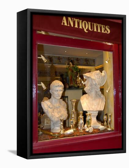 Antique Shop in Ile St. Louis, Paris, France-Lisa S. Engelbrecht-Framed Stretched Canvas