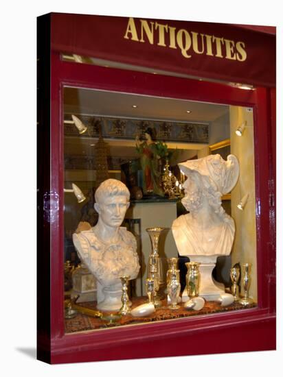 Antique Shop in Ile St. Louis, Paris, France-Lisa S. Engelbrecht-Stretched Canvas