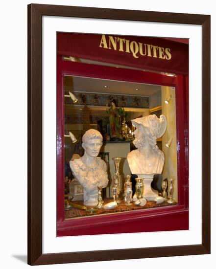 Antique Shop in Ile St. Louis, Paris, France-Lisa S. Engelbrecht-Framed Photographic Print