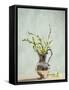 Antique Silver Jug Filled with Spring Blossom-Amd Images-Framed Stretched Canvas