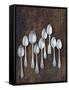 Antique Silver Spoons-null-Framed Stretched Canvas