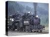 Antique Steam Locomotive, Elbe, Washington, USA-William Sutton-Stretched Canvas