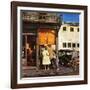 "Antique Store," June 28, 1947-John Falter-Framed Giclee Print