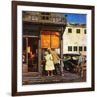 "Antique Store," June 28, 1947-John Falter-Framed Giclee Print