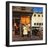 "Antique Store," June 28, 1947-John Falter-Framed Premium Giclee Print