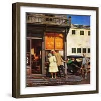 "Antique Store," June 28, 1947-John Falter-Framed Giclee Print