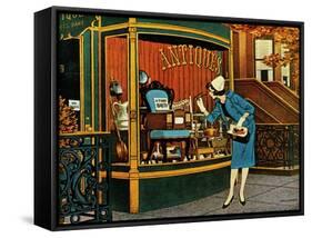 "Antique TV," October 27, 1962-James Williamson-Framed Stretched Canvas