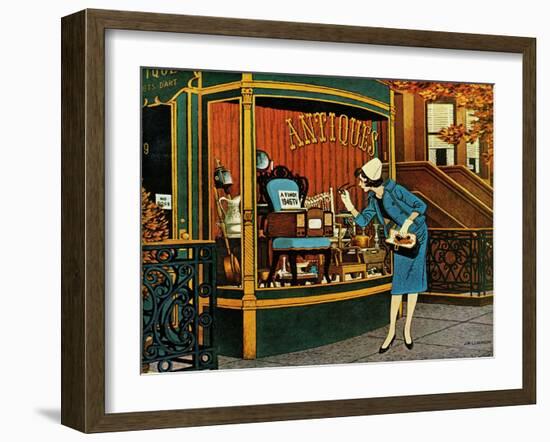 "Antique TV," October 27, 1962-James Williamson-Framed Giclee Print