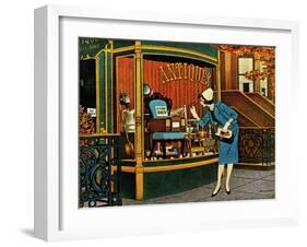 "Antique TV," October 27, 1962-James Williamson-Framed Giclee Print