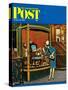 "Antique TV," Saturday Evening Post Cover, October 27, 1962-James Williamson-Stretched Canvas