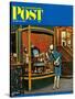 "Antique TV," Saturday Evening Post Cover, October 27, 1962-James Williamson-Stretched Canvas