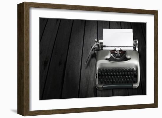 Antique Typewriter-Policas-Framed Premium Giclee Print