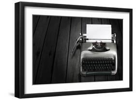 Antique Typewriter-Policas-Framed Premium Giclee Print