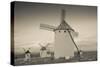 Antique windmills in a field, Campo De Criptana, Ciudad Real Province, Castilla La Mancha, Spain-null-Stretched Canvas