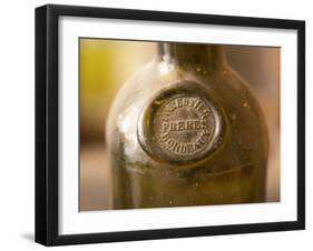 Antique Wine Bottle with Molded Seal, Chateau Belingard, Bergerac, Dordogne, France-Per Karlsson-Framed Photographic Print