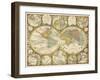 Antique World Globes-null-Framed Art Print