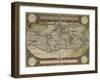 Antique World Map 36x48-Vision Studio-Framed Art Print