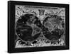 Antique World Map-Adam Shaw-Framed Stretched Canvas