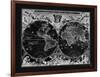 Antique World Map-Adam Shaw-Framed Art Print