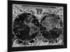 Antique World Map-Adam Shaw-Mounted Art Print