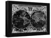 Antique World Map-Adam Shaw-Framed Stretched Canvas