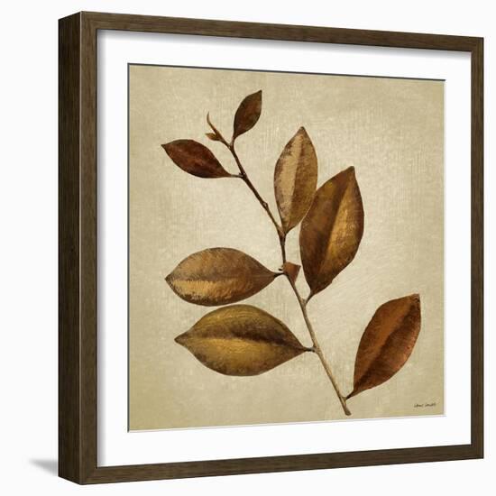 Antiqued Leaves II-Lanie Loreth-Framed Art Print