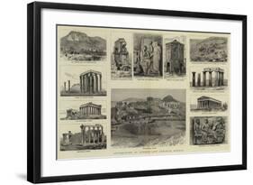 Antiquities at Athens and Corinth, Greece-null-Framed Giclee Print