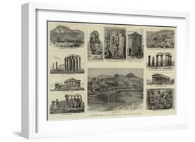 Antiquities at Athens and Corinth, Greece-null-Framed Giclee Print