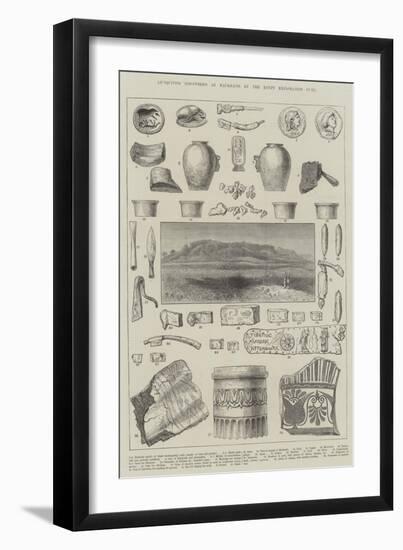Antiquities Discovered at Naukratis by the Egypt Exploration Fund-null-Framed Premium Giclee Print
