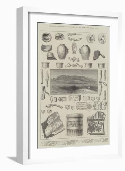 Antiquities Discovered at Naukratis by the Egypt Exploration Fund-null-Framed Giclee Print