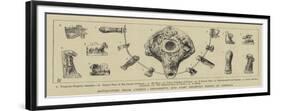 Antiquities from Cyprus, Ornaments and Lamp Recently Found at Larnaca-null-Framed Giclee Print