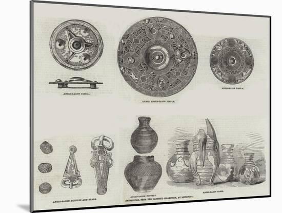 Antiquities, from the Faussett Collection, at Liverpool-null-Mounted Giclee Print
