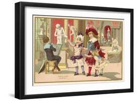 Antiquities in the Louvre, Paris-null-Framed Giclee Print