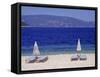 Antisamos Beach, Cephalonia, Ionian Islands, Greece, Europe-Jonathan Hodson-Framed Stretched Canvas
