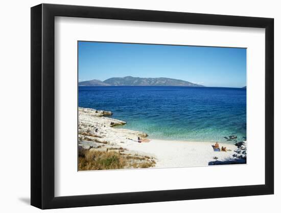 Antisamos Beach, Cephalonia, Ionian Islands, Greek Islands, Greece, Europe-Tuul-Framed Photographic Print