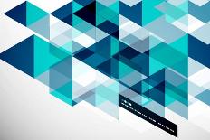 Geometrical Shape Abstract Background. for Business Background | Numbered Banners | Business Lines-antishock-Art Print