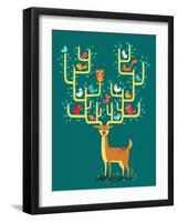 Antler City-Michael Buxton-Framed Art Print