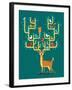 Antler City-Michael Buxton-Framed Art Print