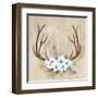 Antlers and Flowers-Marilyn Dunlap-Framed Art Print