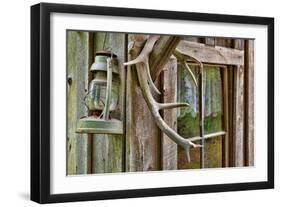 Antlers And Lantern-Donald Paulson-Framed Giclee Print