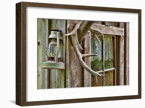 Antlers And Lantern-Donald Paulson-Framed Giclee Print