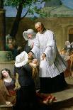 St. Vincent de Paul Helping the Plague-Ridden-Antoine Ansiaux-Framed Giclee Print