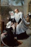 St. Vincent De Paul Helping the Plague-Ridden-Antoine Ansiaux-Stretched Canvas