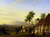 Native Village in Celebes, Now Sulawesi-Antoine Auguste Antoine Joseph Payen-Giclee Print