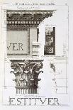 Entablature, Capital and Inscription from the Temple of Jupiter Tonans (The Thunderer)-Antoine Babuty Desgodets-Framed Giclee Print