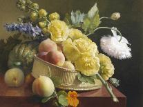 A Romantic Basket of Flowers-Antoine Berjon-Giclee Print